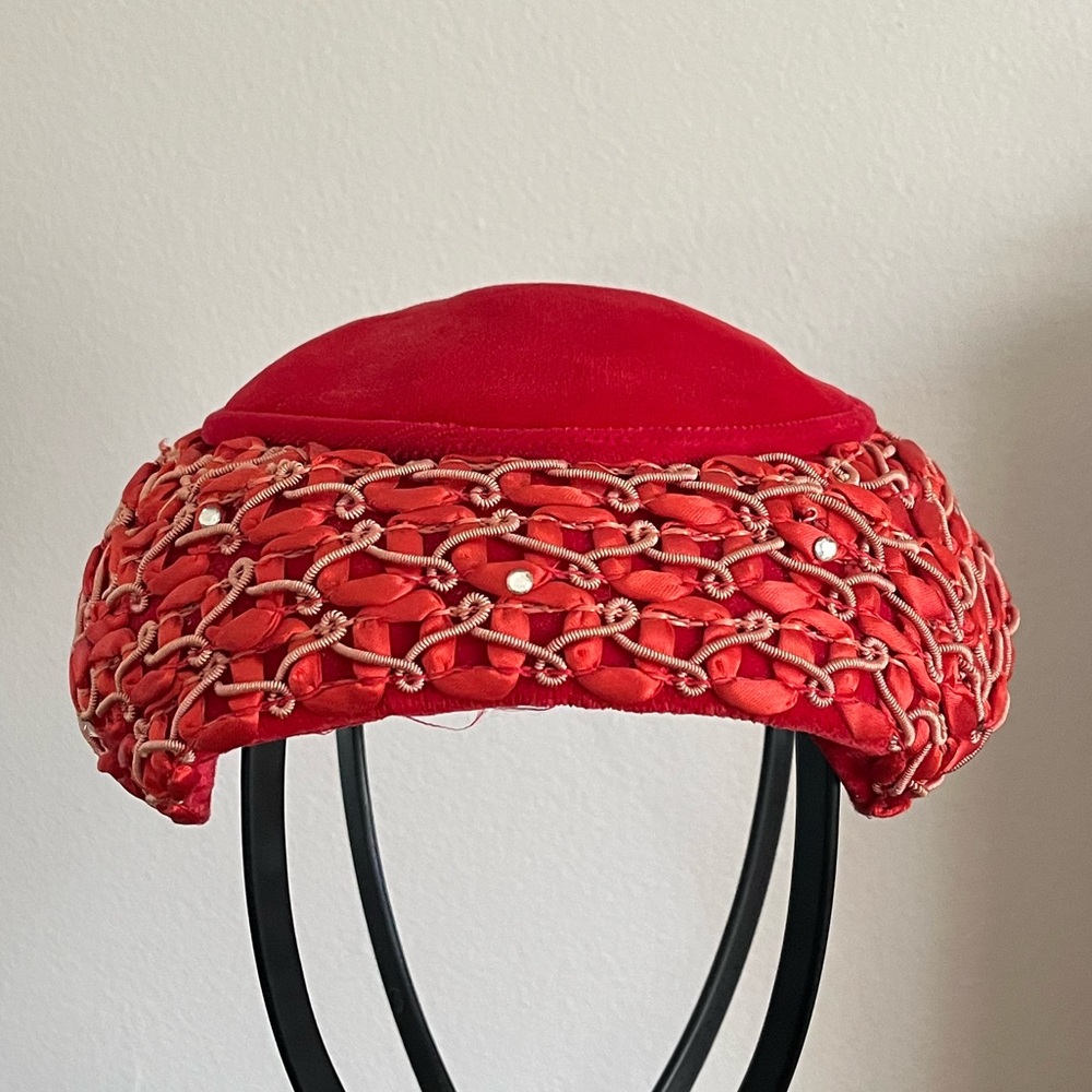 Vintage Red Velvet Juliette Cap